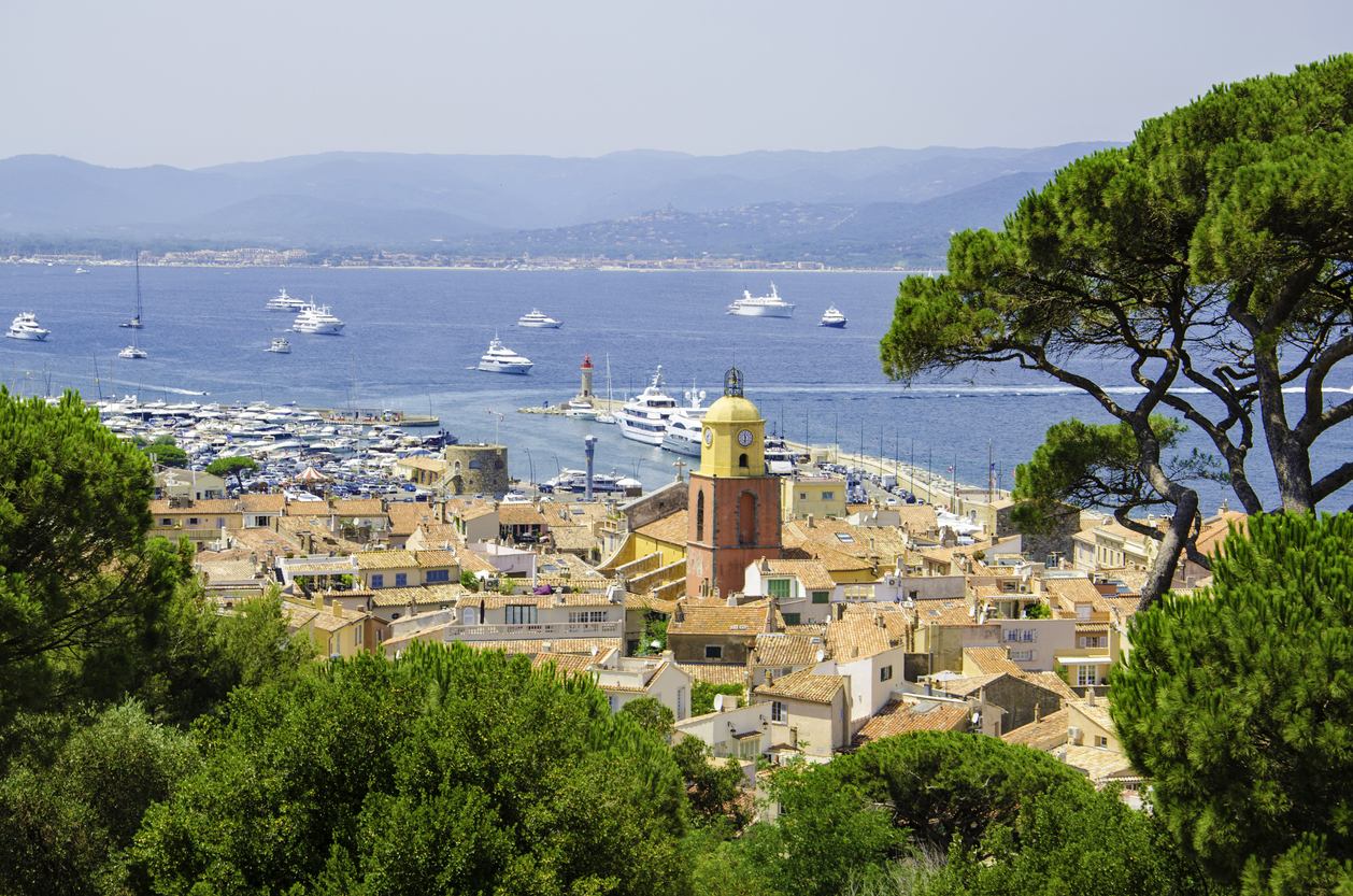 Stadt Saint Tropez von unserem 4-Sterne-Hotel Saint Tropez aus